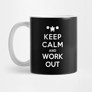 Keep Calm and Work Out Mug